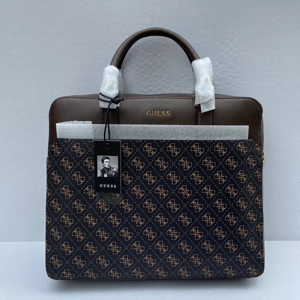 New GUESS Vezzola Logo Briefcase